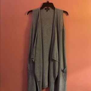 Topshop Sleeveless Maxi Cardigan